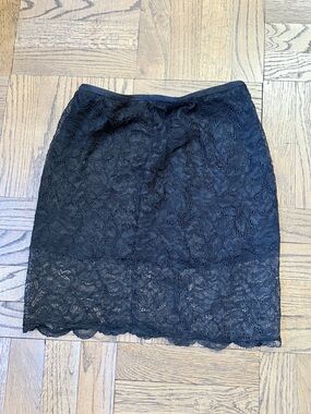 Black Lace Mini Skirt - Women's Elegant Lace Pencil Skirt